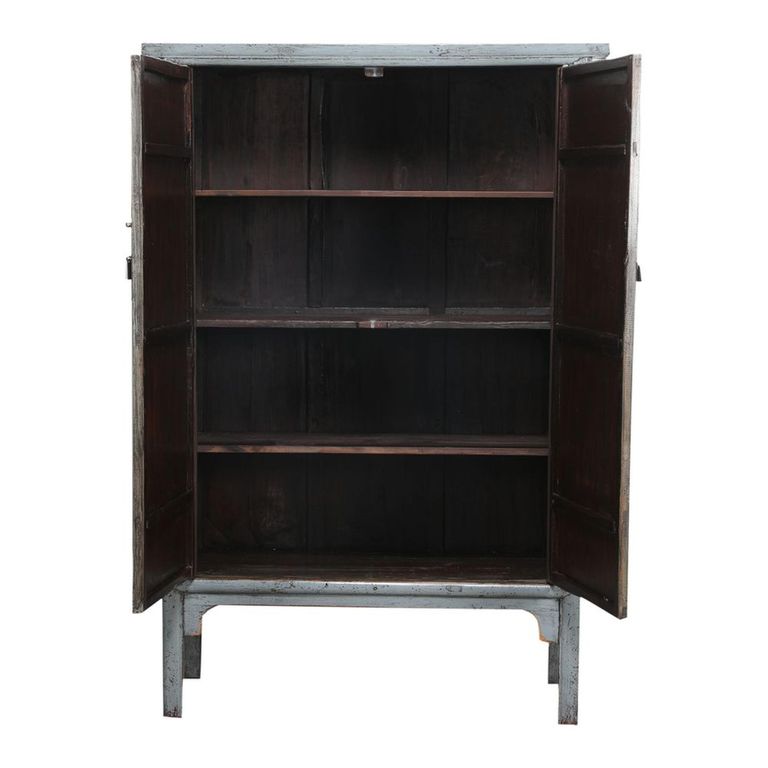 Unique One of a Kind - Distressed Storage Cabinet - 2 Door - 2 Drawer - Grey - Elm Wood