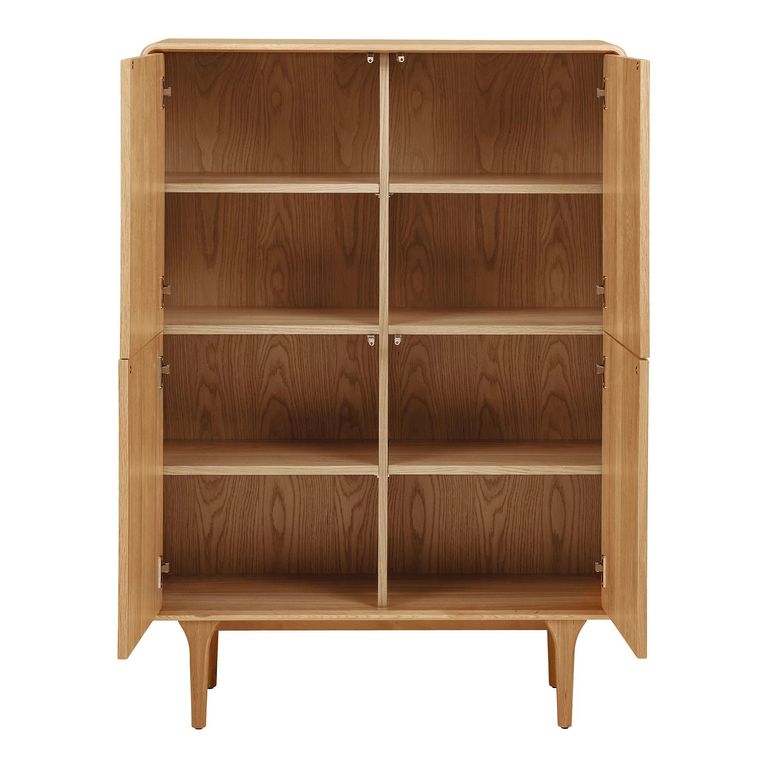 Darwin Oak Hall Cabinet - 2 Door - Natural