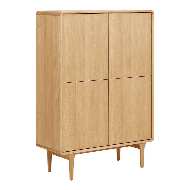 Darwin Oak Hall Cabinet - 2 Door - Natural