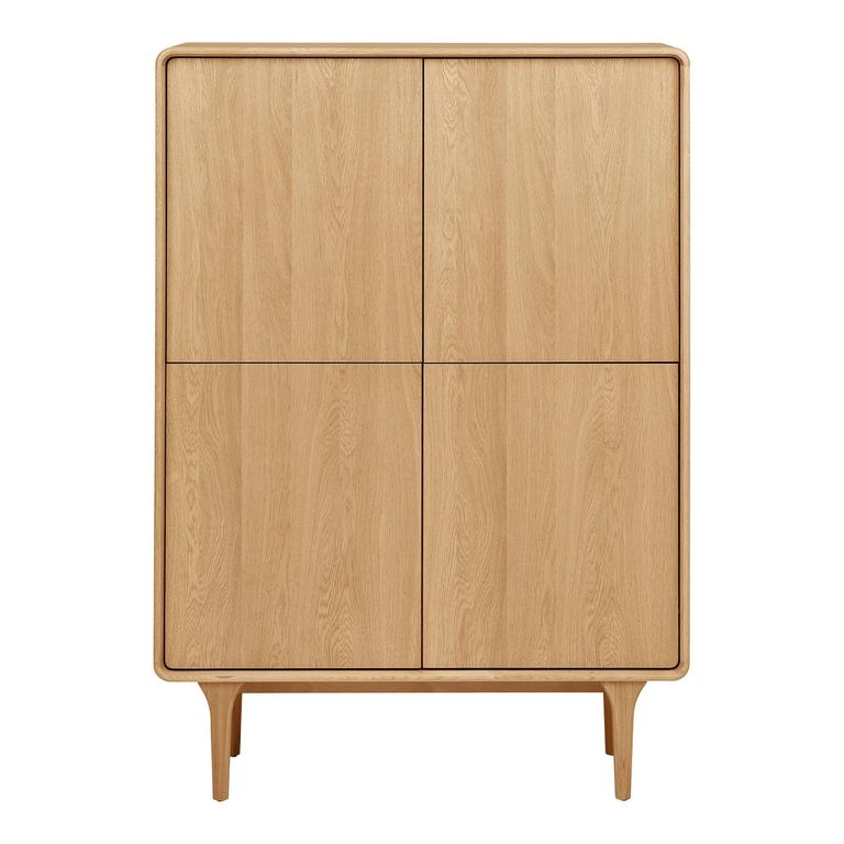 Darwin Oak Hall Cabinet - 2 Door - Natural