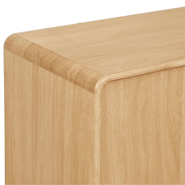 Darwin Oak Hall Cabinet - 2 Door - Natural