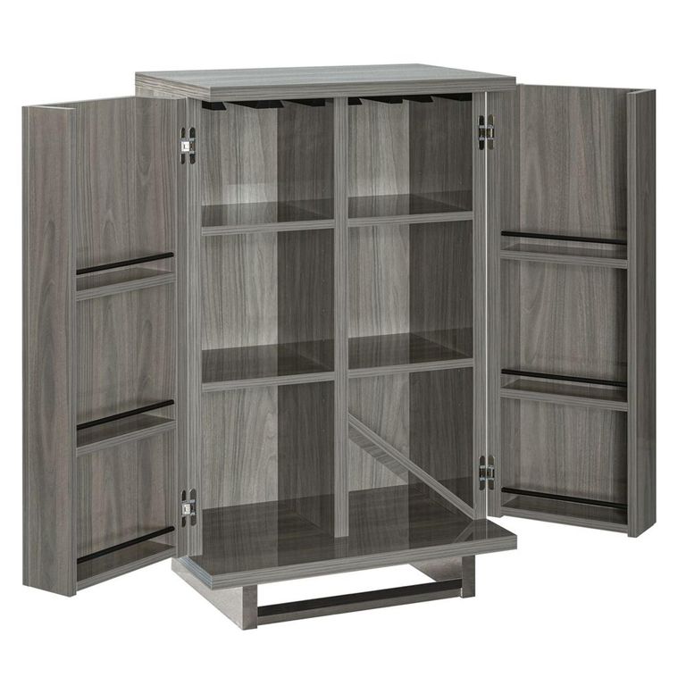 Volare Italian Bar Unit - 2 Door - Venetian Grey