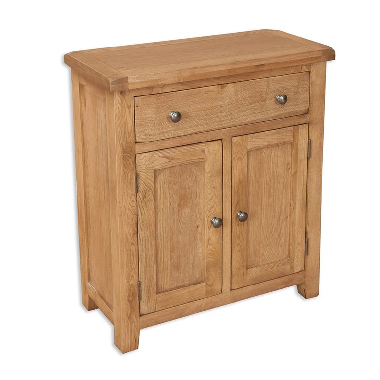 Melbourne Country Oak Hall Cabinet - 2 Door - 1 Drawer - Rustic