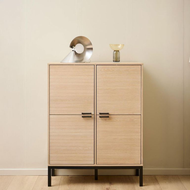 Kensington Hall Cabinet - 4 Door - Oak