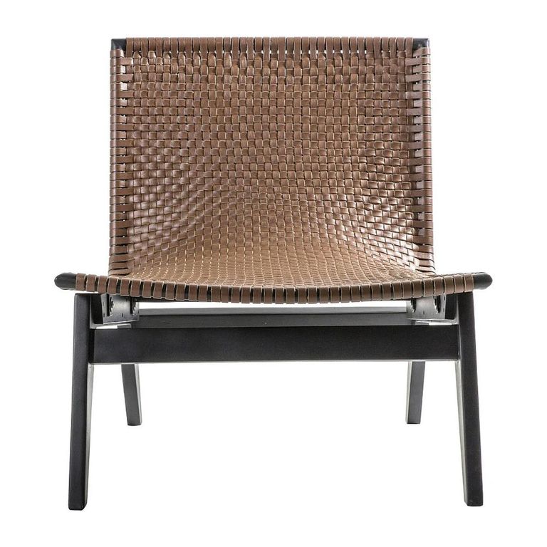 Clearance - Leeds Lounge Chair - Brown Leather - FSS14753