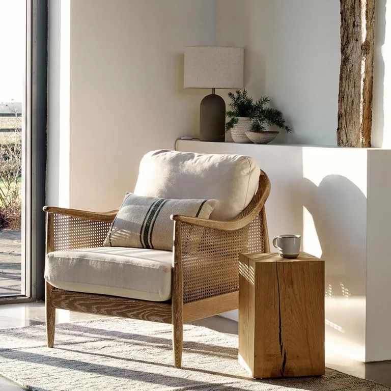 Templecombe Rattan Armchair Oatmeal