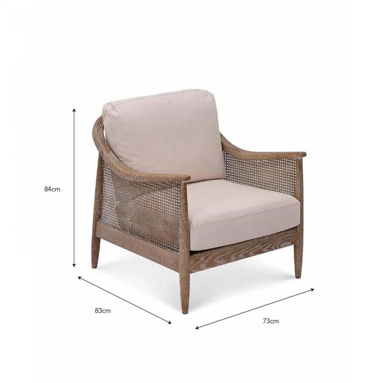 Templecombe Rattan Armchair Oatmeal