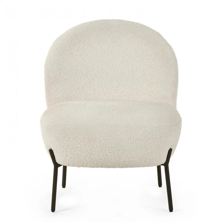 Clearance - Lulu Accent Chair - Ivory Boucle Fabric - FSS17250
