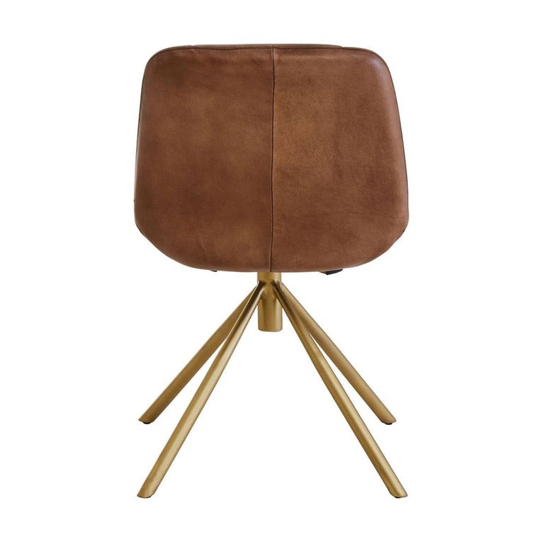 Buffalo Accent Chair - Swivel - Brown - Leather