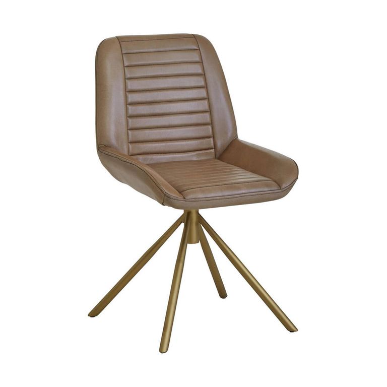 Buffalo Accent Chair - Swivel - Grey - Leather