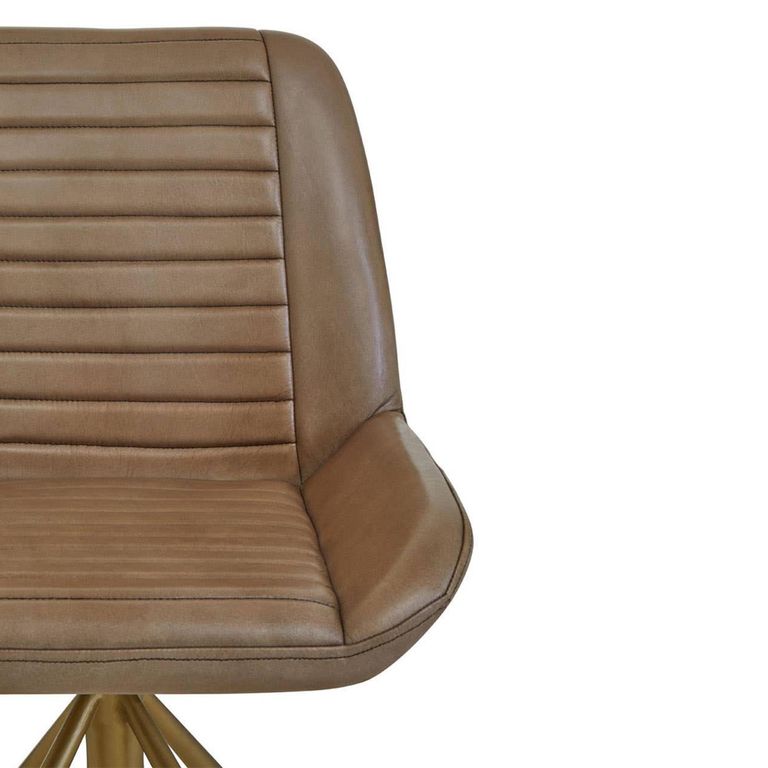 Buffalo Accent Chair - Swivel - Grey - Leather