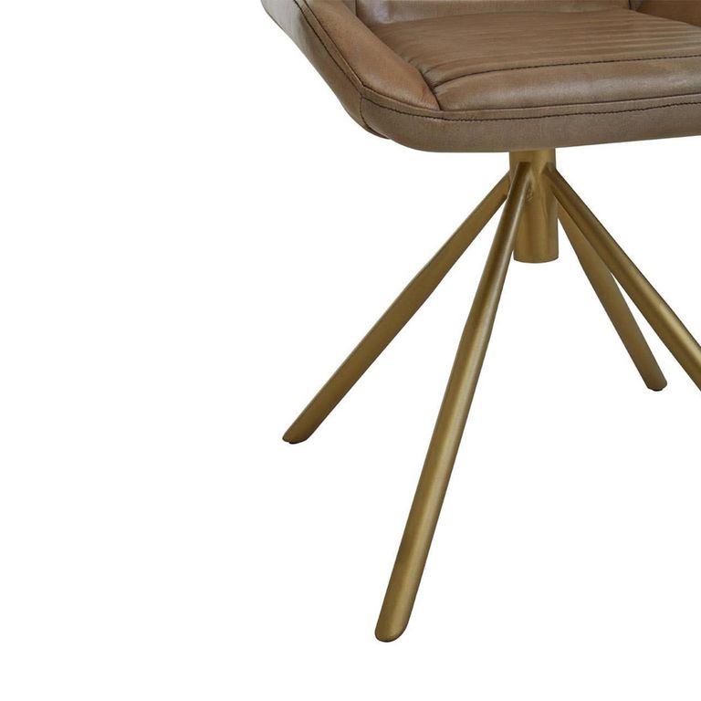 Buffalo Accent Chair - Swivel - Grey - Leather