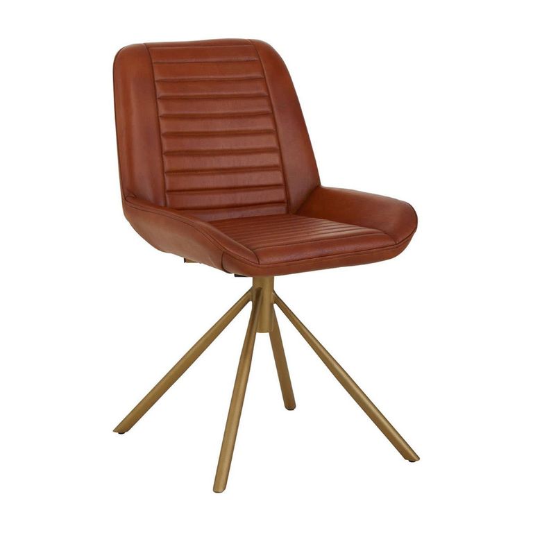 Buffalo Swivel Chair - Tan - Leather