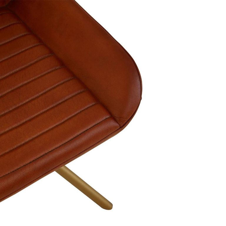 Buffalo Swivel Chair - Tan - Leather