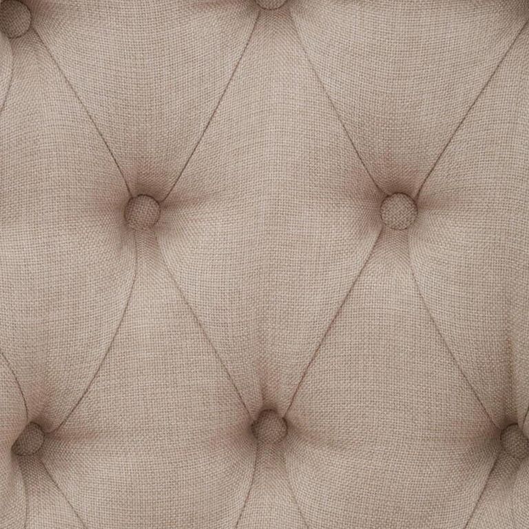 Cabra Armchair - Cream Fabric with Mahogany Wood