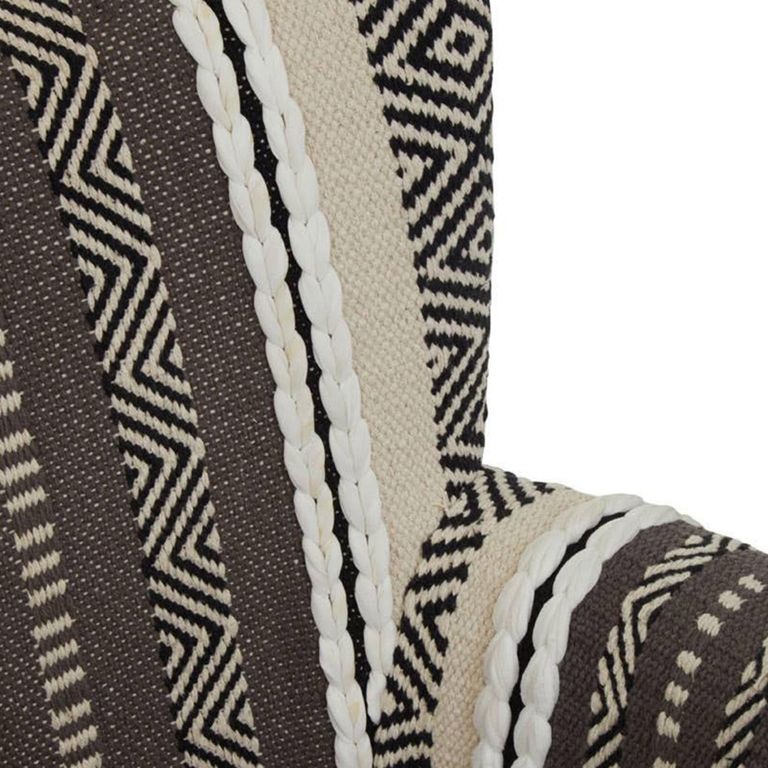 Cefena Armchair - Grey Fabric with Flared Arms