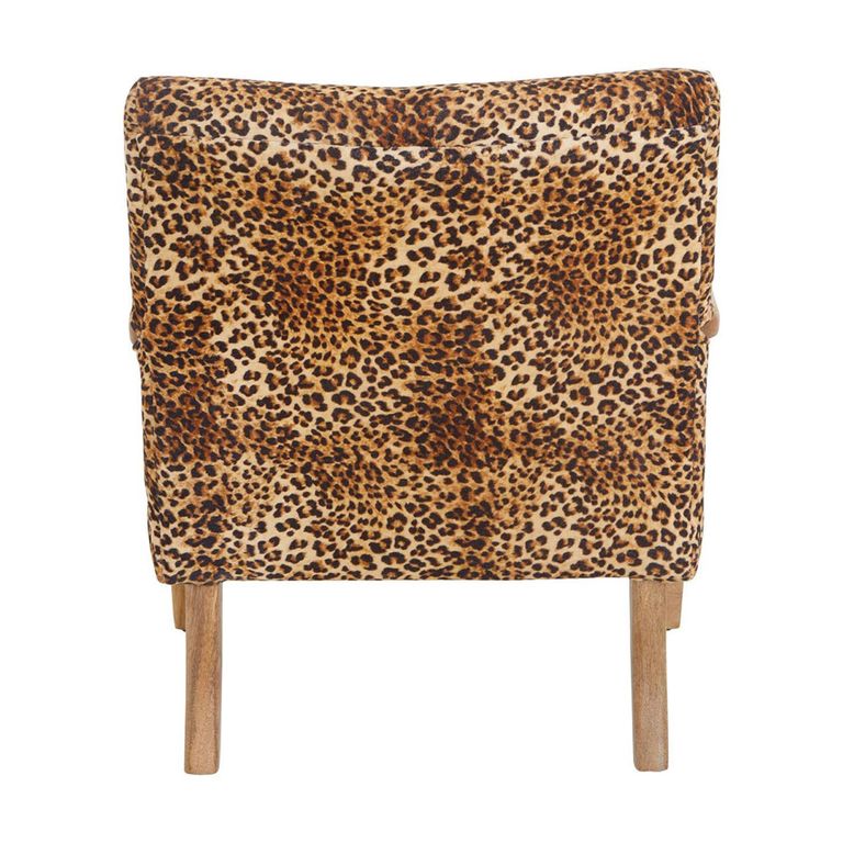 Cefena Armchair - Leopard Print Fabric