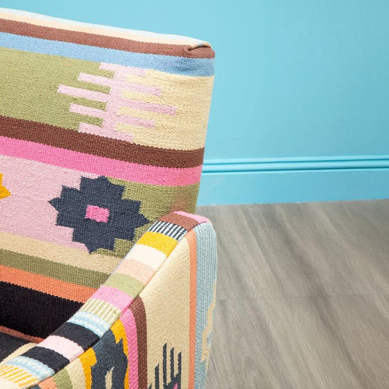 Cefena Armchair - Multicoloured Fabric