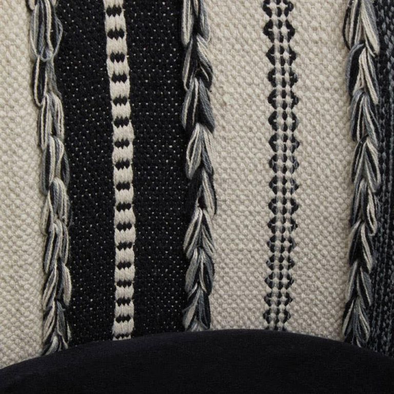 Cefena Chair - Black and White Fabric