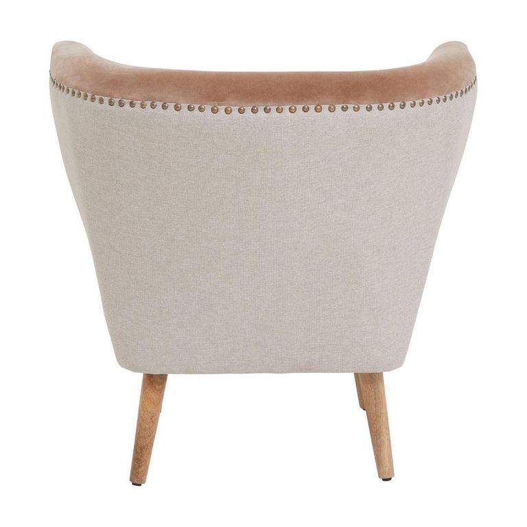 Cefena Chair - Mink Velvet Fabric
