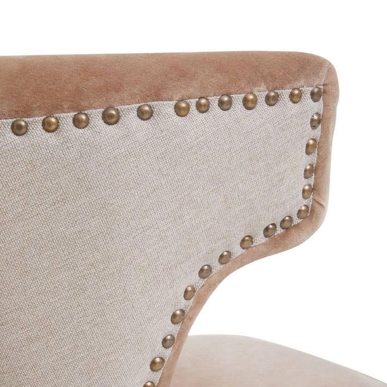 Cefena Chair - Mink Velvet Fabric