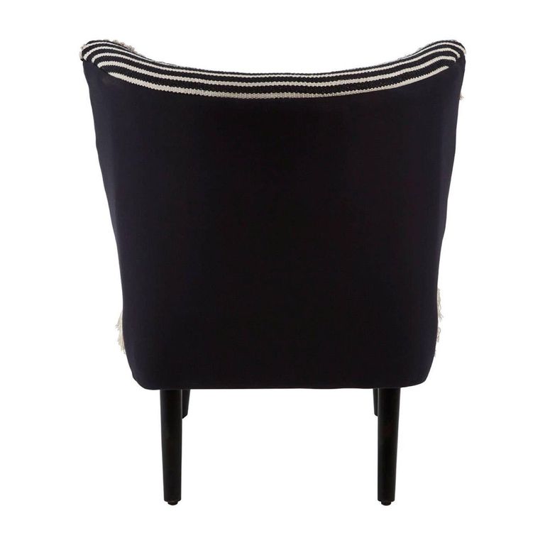 Cefena Moroccan Chair - Black Fabric