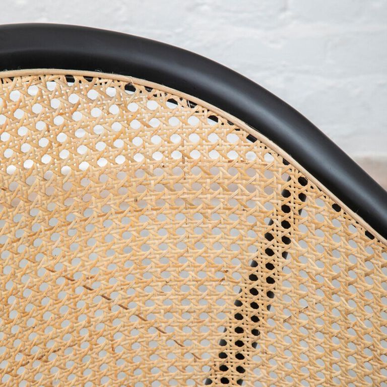 Corso Chair - Black Wood and Rattan