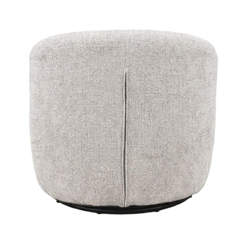 Britt Swivel Chair - Curved Back - Beige - Fabric