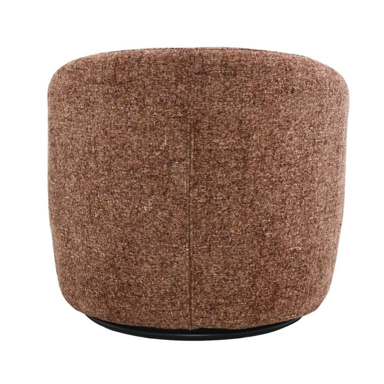 Britt Swivel Chair - Curved Back - Bordeaux - Fabric