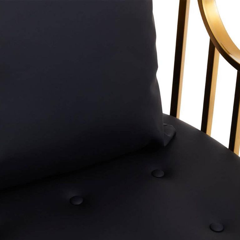 Eliza Chair - Brushed Gold Metal Frame with Dome Cage