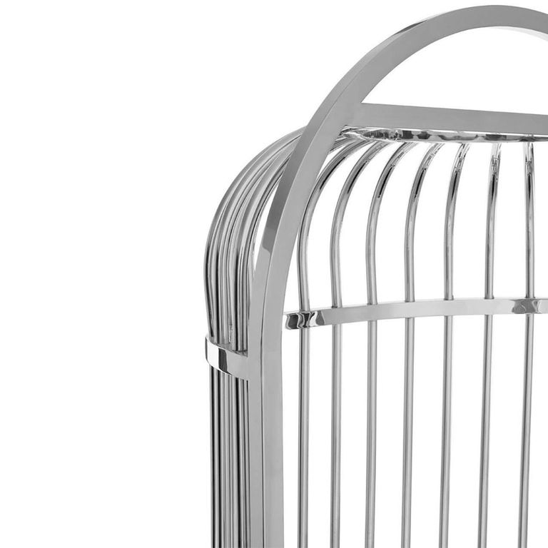 Eliza Chair - Silver Metal Frame with Dome Cage