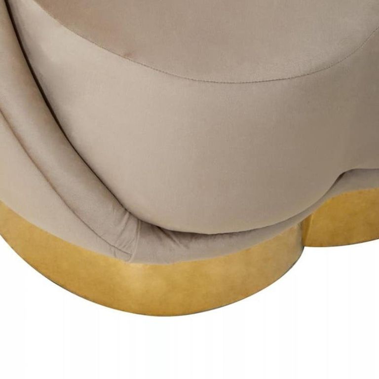 Biarritz Accent Chair - Mink Velvet Fabric