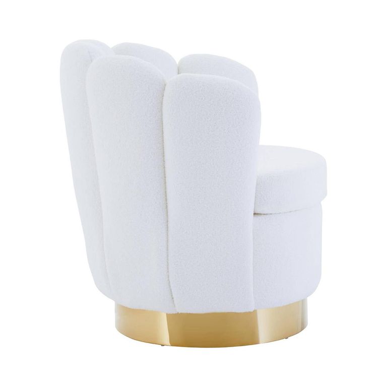 Biarritz Accent Chair - Off White Fabric