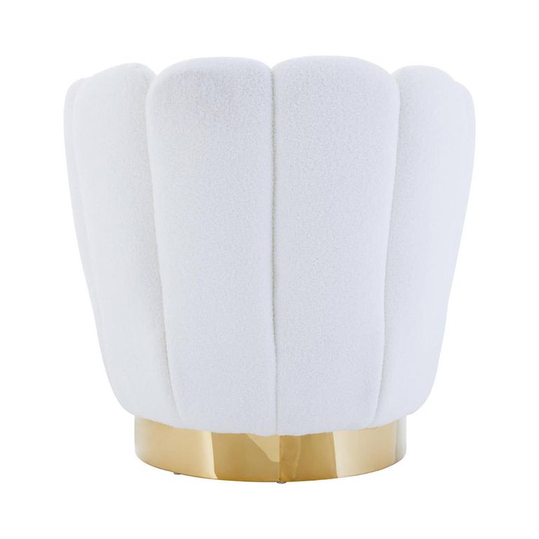 Biarritz Accent Chair - Off White Fabric