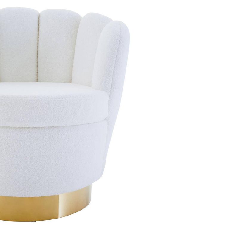 Biarritz Accent Chair - Off White Fabric