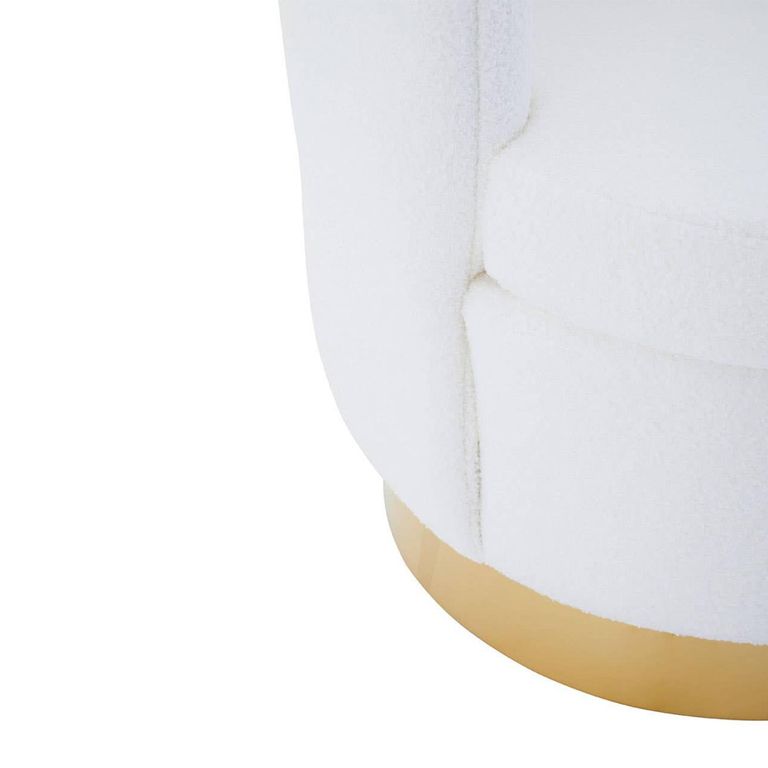 Biarritz Accent Chair - Off White Fabric