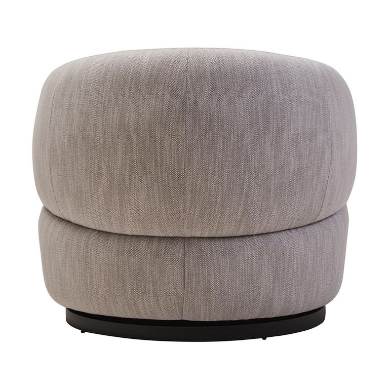 Bordo Swivel Chair - Curved - Grey Fabric