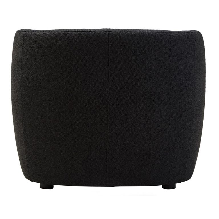 Bruge Chair - Curved - Black Fabric