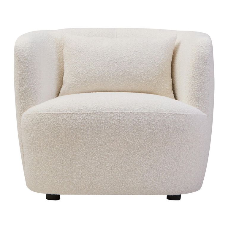 Bruge Chair - Curved - Cream Fabric