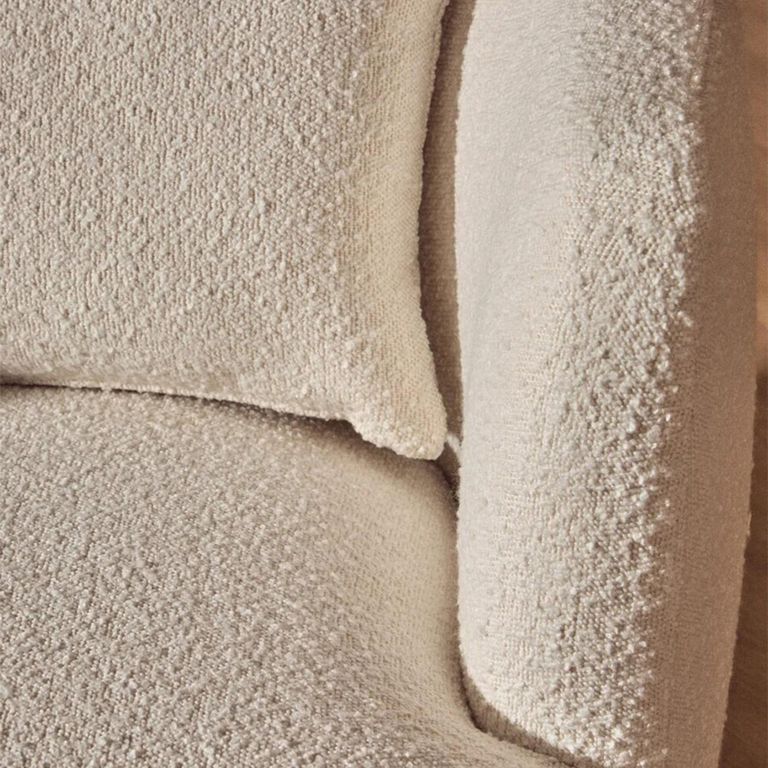 Bruge Chair - Curved - Cream Fabric