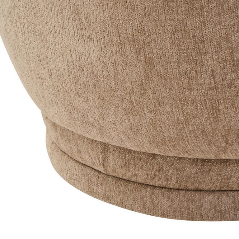 Delray Chair - Curved - Deep Stone Chenille Fabric