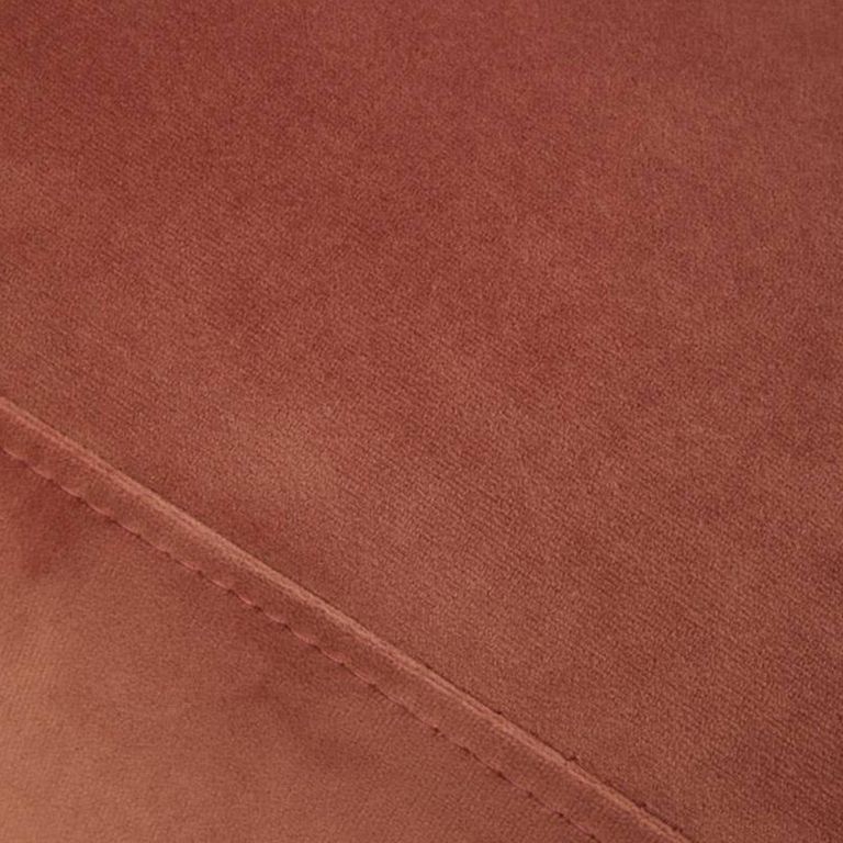 Haya Retro Chair - Dusky Rose Velvet Fabric
