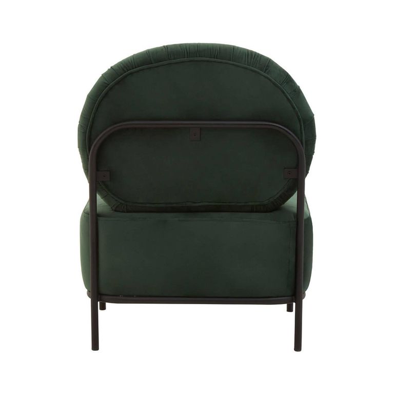 Haya Retro Chair - Green Velvet Fabric