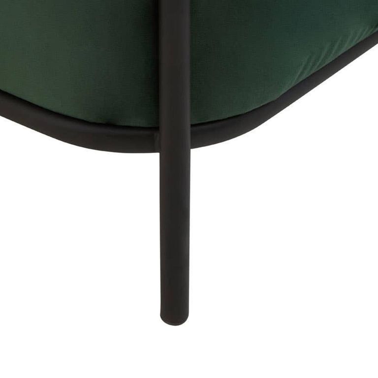Haya Retro Chair - Green Velvet Fabric