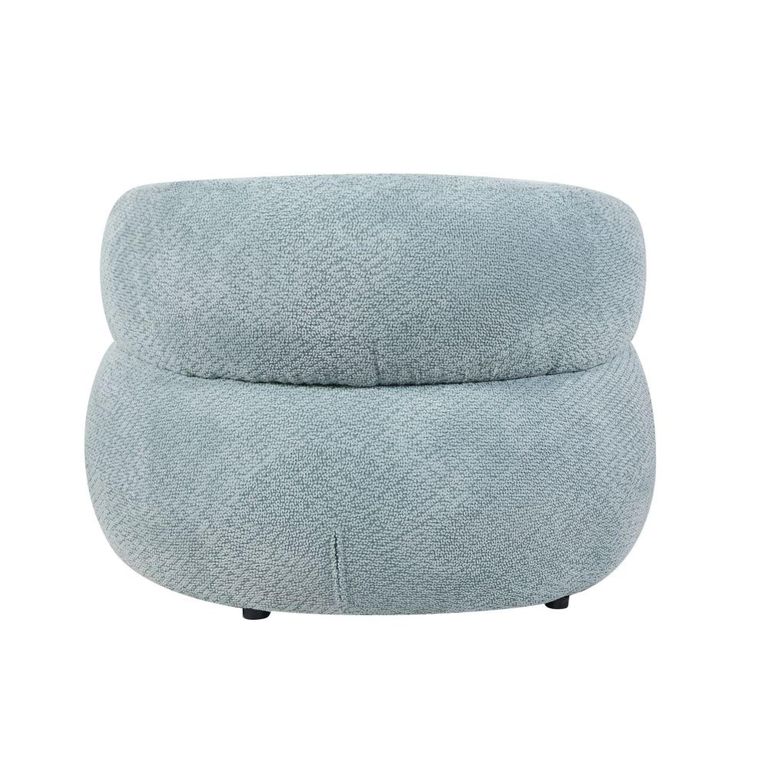 Daisy Accent Chair - Curved Back - Teal Blue - Fabric