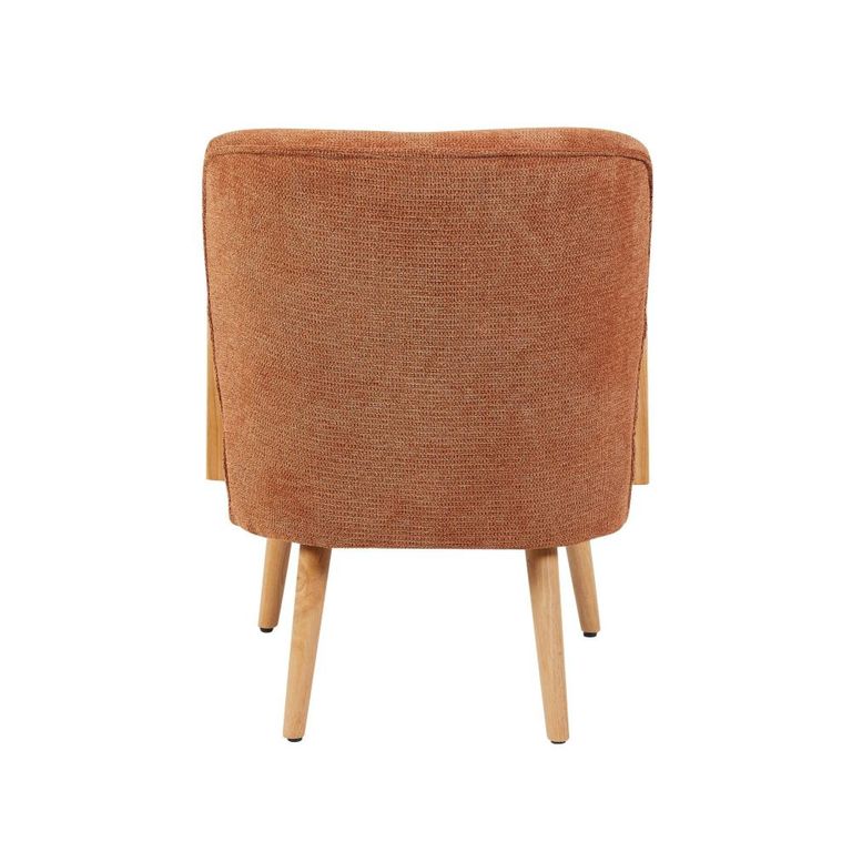 Eliza Accent Armchair - Copper - Fabric and Wood