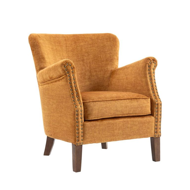Harlow Accent Armchair - Amber - Fabric