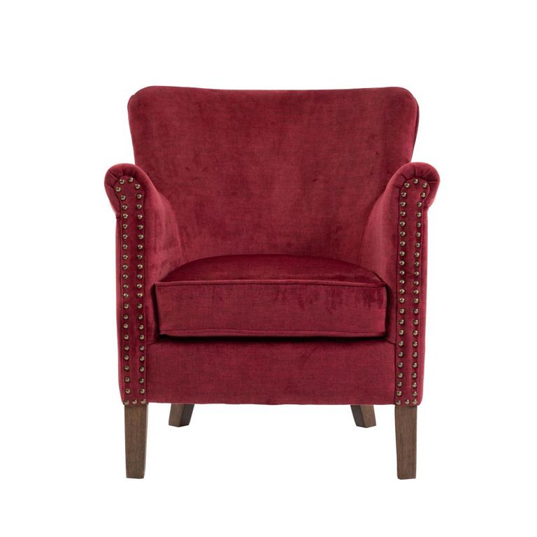 Harlow Accent Armchair - Bordeaux - Fabric