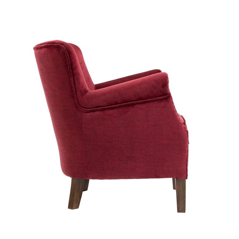 Harlow Accent Armchair - Bordeaux - Fabric