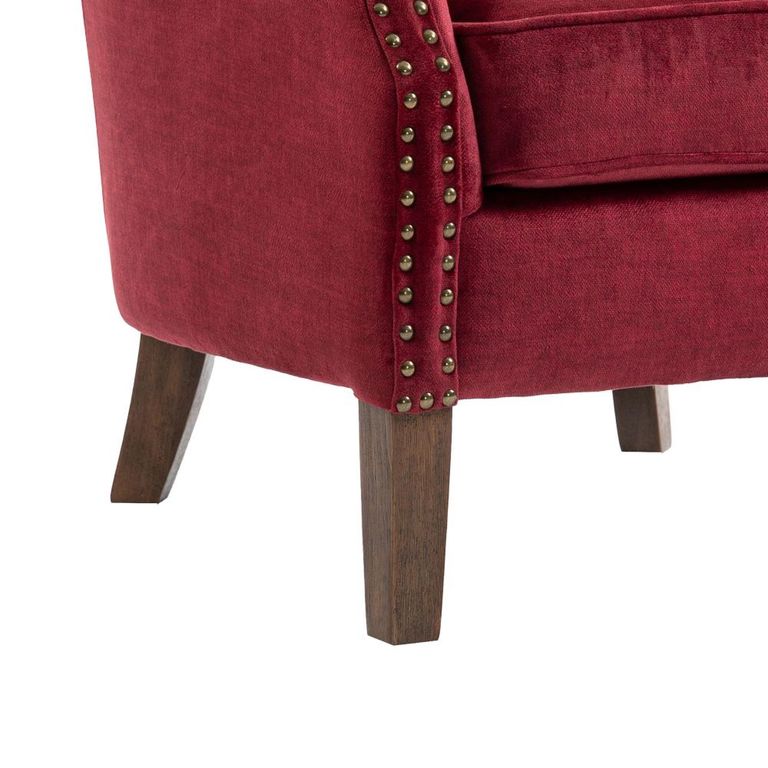 Harlow Accent Armchair - Bordeaux - Fabric
